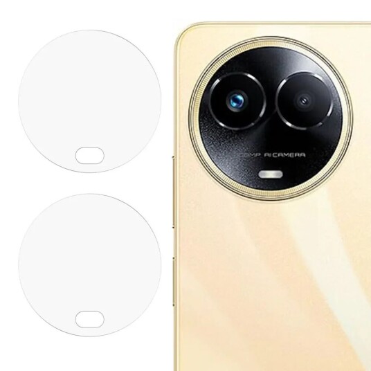 INCOVER Realme 11 5G Beskyttelsesglass til Kameralinse - 2 Stk - Gjennomsiktig
