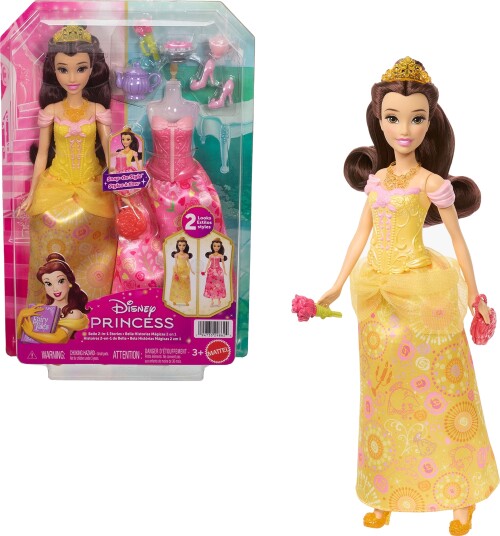 Disney Princess Motedukke Belle med Antrekk