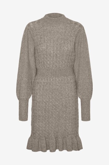 Vero Moda   Kjole vmVera LS Short Knit Dress   Grå