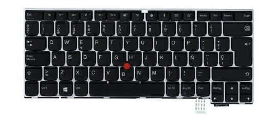 Lenovo Chicony - Brbart tastatur - til utskifting - Spansk - Slv