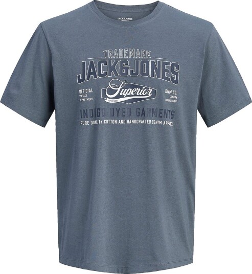 Jack & Jones   T skjorte Jjelogo Tee Ss O Neck Col Aw26 Sn 2 pack   Grå