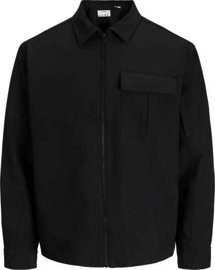 Jack & Jones Jcofusion Tech Zip Overshirt Black M