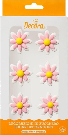 Spiselig Kakepynt Tusenfryd Rosa Pk/6 