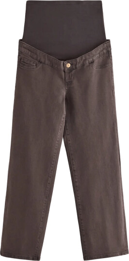 Lindex Mom Wide Hanna Cropped Maternity Jeans - Brown - 40
