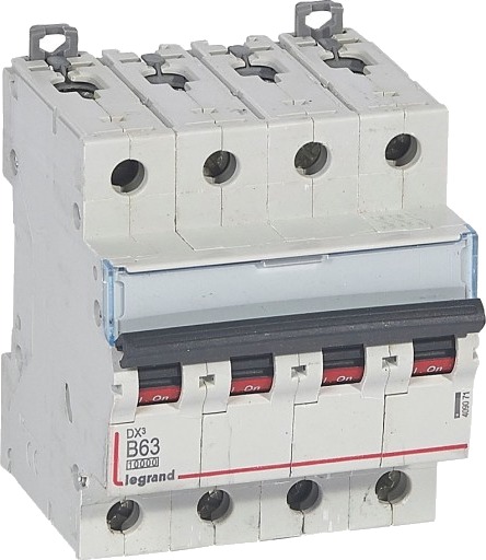 Legrand DX³ MCB automatsikring B63 4P 4M 10/16kA