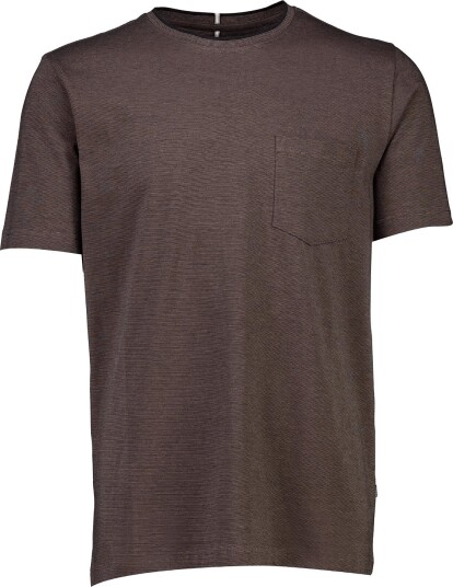 Bison Mini Striped O Neck Tee With Print S/S BROWN X3XL Bison Mini Striped O Neck Tee With Print S/S BROWN X3XL