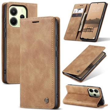 Caseme Xiaomi Redmi Note 14 4G 013 Series Lommebok deksel   Brun