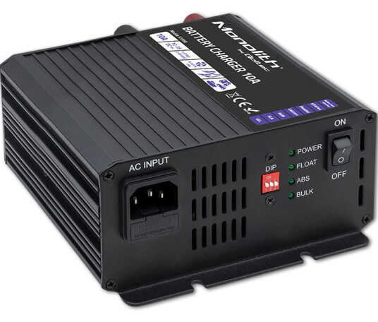 Qoltec Monolith Batterilader 10A (LiFePO4 AGM GEL SLA) Qoltec Monolith Batterilader 10A (LiFePO4 AGM GEL SLA)