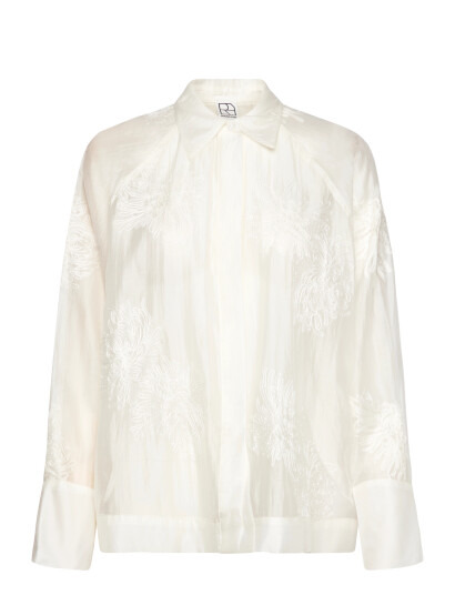 ROUGE EDIT Rouvanna L/S Oversize Shirt/2   Cream   40