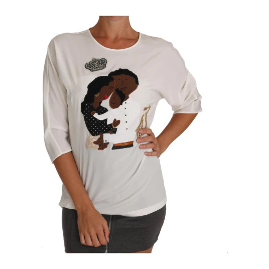 Dolce & Gabbana Dame Topper Hvit M