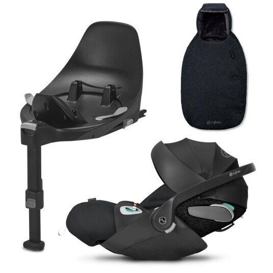Bilstol Cybex Cloud Z2 i-Size Deep Black Ink. Base Z2 + Bilstolpose Z Midnight Blue