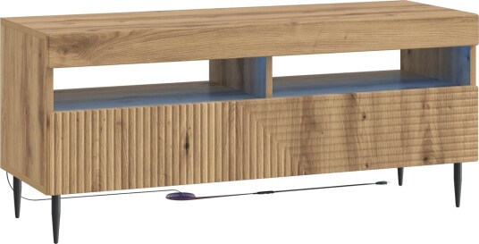 vidaXL LED TV skap Artisan eik Konstruert tre
