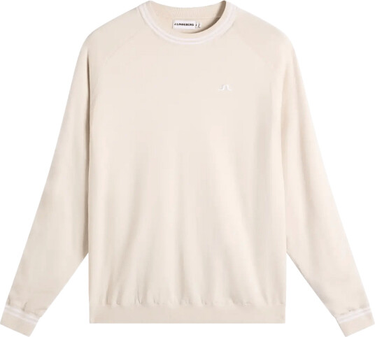 J. Lindeberg Kenny Windbreaker Knit Sweater Cream XXL