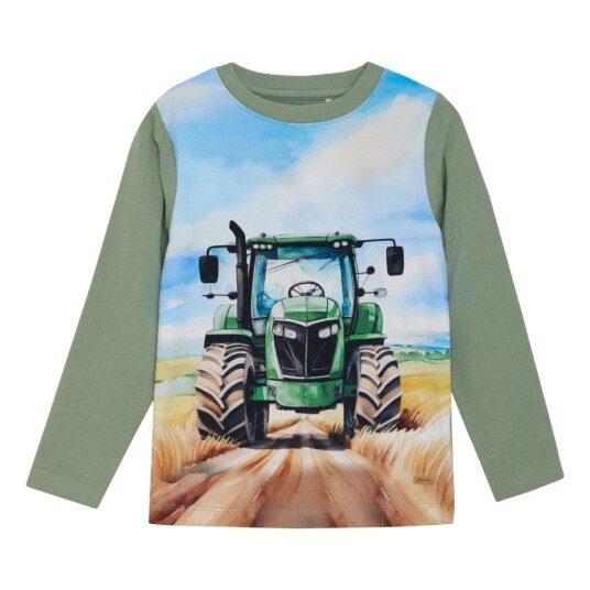 Minymo   Genser Traktor Grønn Hedge Green   116