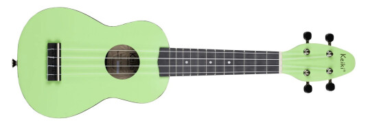 Ortega Guitars Ortega K2-Tmo Keiki Soprano Ukulele Sett, Tomatillo
