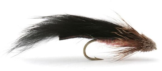 Umpqua Flies Stafnemuddler Black/pink
