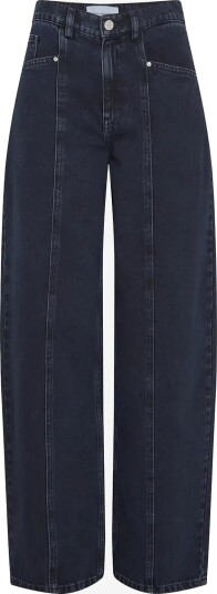 MSCH Copenhagen Mschutta Evi Hw Tapered Jeans   BLUE BLACK WASH   L