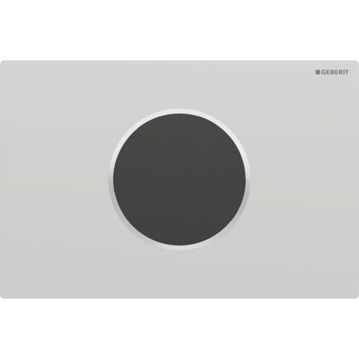 Geberit Sigma 10 Round Betjeningsplate, Berøringsfri, Matt Krom/krom