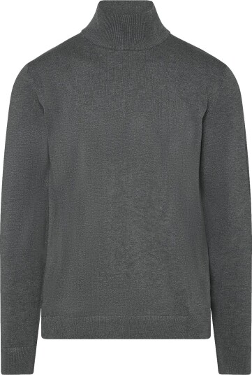 Lindbergh Soft Viscose Blend Roll Neck Sweate GREY MEL M