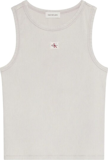 Calvin Klein Jeans Sl Woven Label Tank Washed ASHES OF ROSES S Calvin Klein Jeans Sl Woven Label Tank Washed ASHES OF ROSES S
