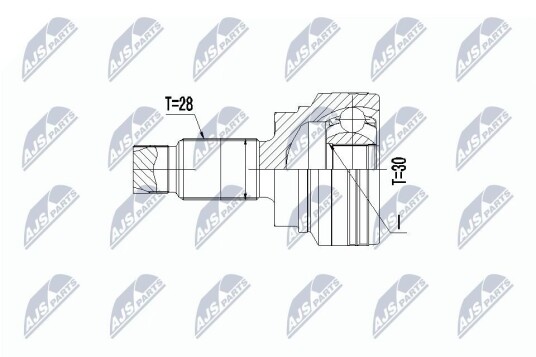Nty Drivknute drivaksel NTY NPZ BM 013