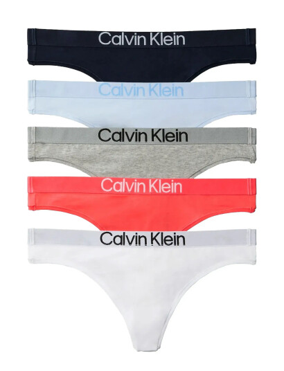 Calvin Klein Thong 5Pk Multi/patterned S