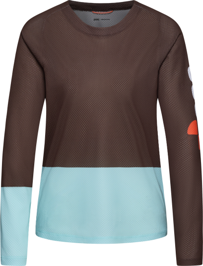 POC Women"s Motion Air Long Sleeve MTB Jersey Bronzite Brown/Lazurite Blue M