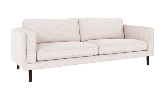 Rowico Home Braden 3 seters sofa Hvit Anna 1 Brun eikben
