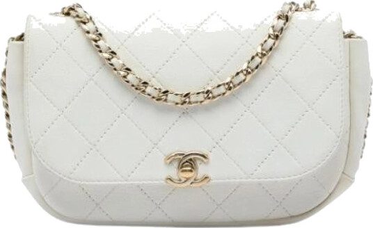Chanel Vintage Dame Hvit Chanel Vintage Dame Hvit