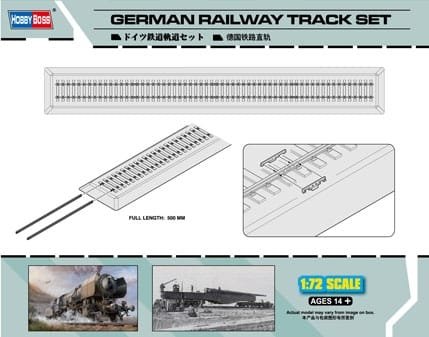 HobbyBoss 1/72 German Railway Track Set HobbyBoss 1/72 German Railway Track Set