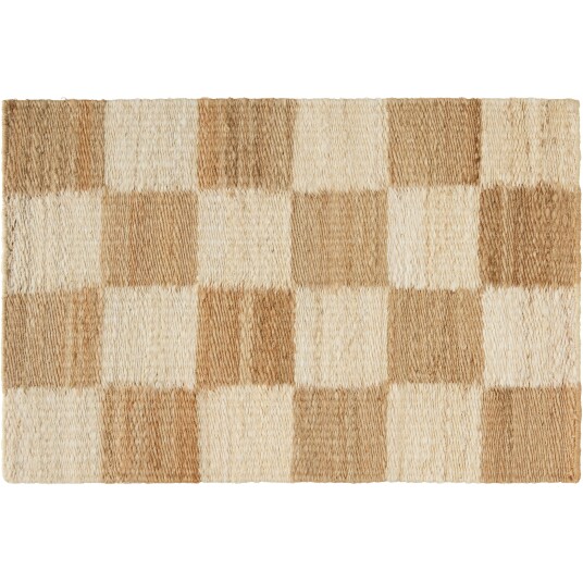 Decotique Chess Dørmatte 60x90 Cm Natural /   Mønstrede tepper Jute Off White   JUTE CHESS 60 X 90 CM