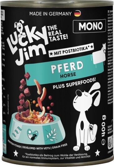 Lucky Jim Våtfôr Mono Hest 24 X 400 G