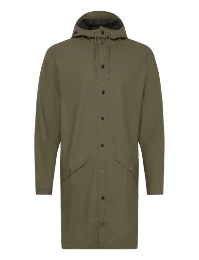 Rains Long Jacket W3 Khaki green S