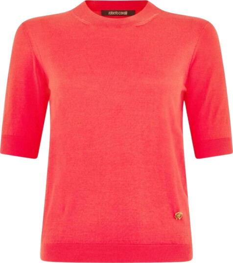 Roberto Cavalli Dame Strikkevarer Rød L, Roberto Cavalli Dame Strikkevarer Rød L,
