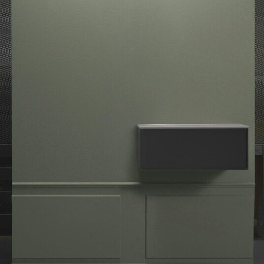 Hafa Edge 600 Sideskap m/1 skuff 600x230 mm Antrasittgrå