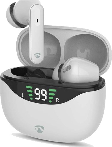 Nedis Fully Wireless Earphones Hvit Nedis Fully Wireless Earphones Hvit