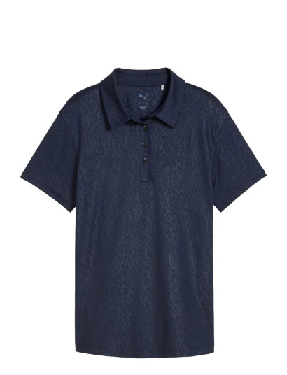 PUMA Golf W Mattr Animal Deboss Ss Polo - Navy - S