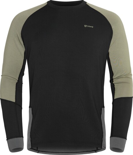 Urberg Men's Tree Base Layer Top Black Beauty L