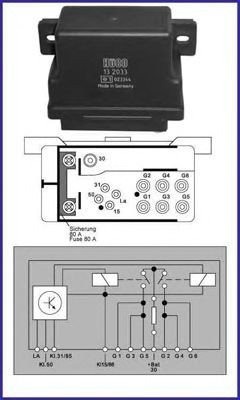 Relè glødeanlegg HITACHI 132033