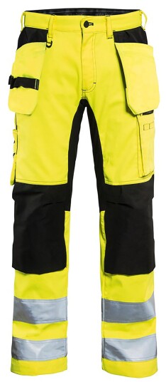 Blåkläder 155218113399C146 Synlighetsbukse med stretch, varselgul/svart Str. C146, Klær