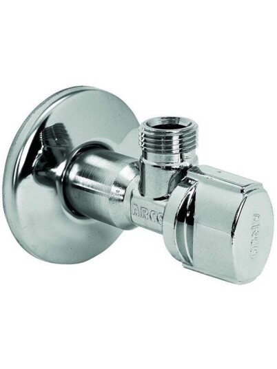 Broen Arcofix Vinkelventil Lang 1/2" Stål med Roset