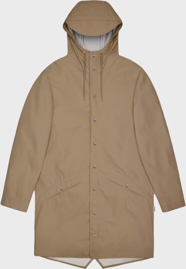 Rains Long Jacket W3 Beige M Rains Long Jacket W3 Beige M