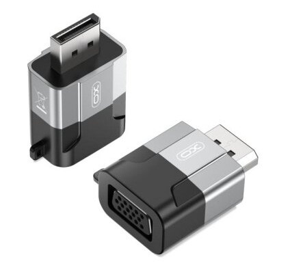 Xo adapter GB016 Displayport VGA grå