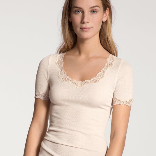 Calida Rl Merinowool/silk Shirt-Xs = 36/38 XS = 36/38