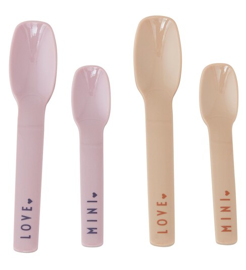 Design Letters skje favoritt mini 4 deler Lavender