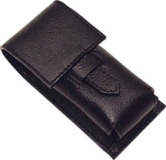 Parker Parker Leather Pouch For Shaving Brushes Black Black