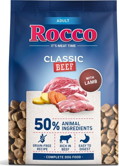 Rocco tørrfôr Adult Classic Storfekjøtt med lam 5 x 1 kg