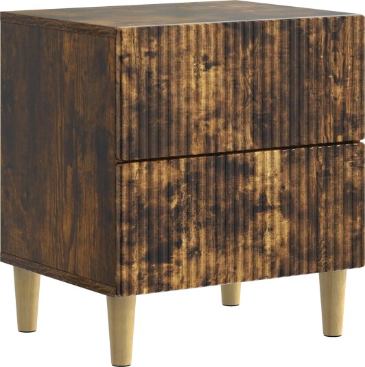  Nattbordskap Røkt Eik 43 x 34,5 x 48 cm Konstruert tre