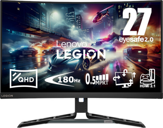 Lenovo Legion R27QC-30 27" Gaming Skjerm 2560x1440 QHD 180Hz Buet
