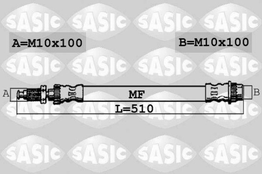 Bremseslange SASIC 6600043 Bremseslange SASIC 6600043